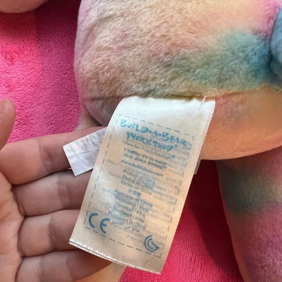 Hello Kitty Plush Build a Bear Workshop Tie Dye Watercolor Rainbow 18” Sanrio - Picture 4 of 6